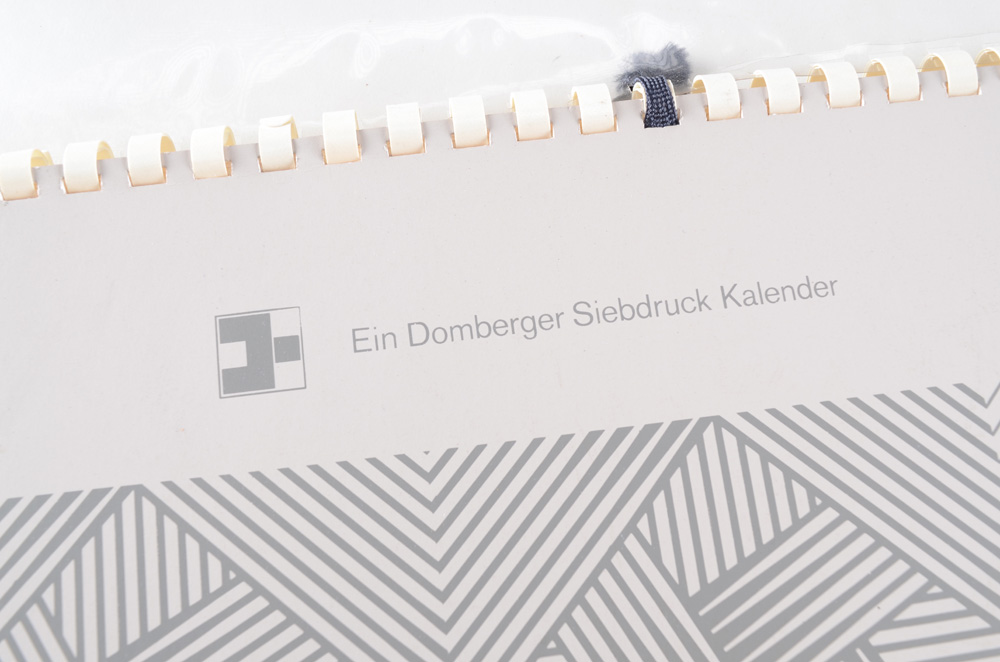 German 1971 Ein Domberger Siebdruck Kalender