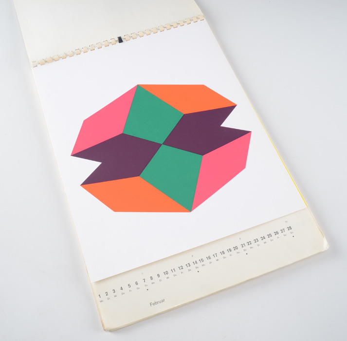 German 1971 Ein Domberger Siebdruck Kalender