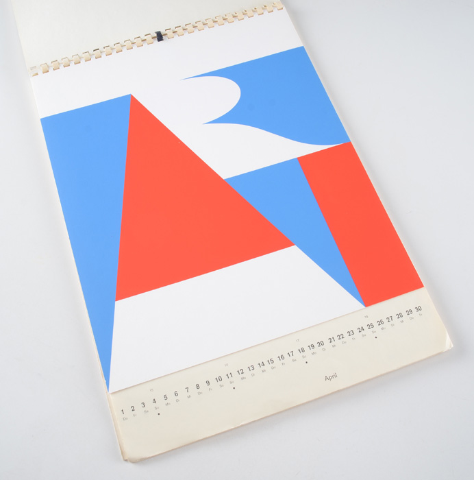 German 1971 Ein Domberger Siebdruck Kalender