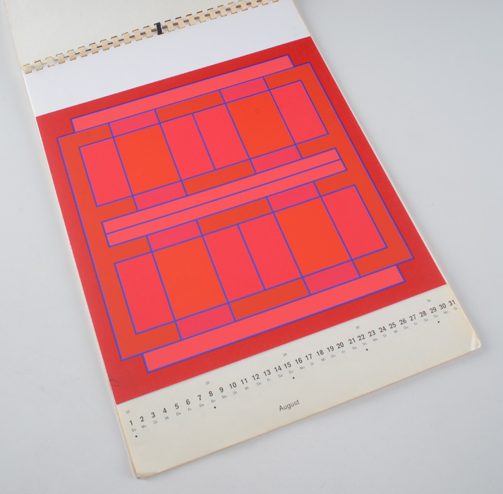 German 1971 Ein Domberger Siebdruck Kalender