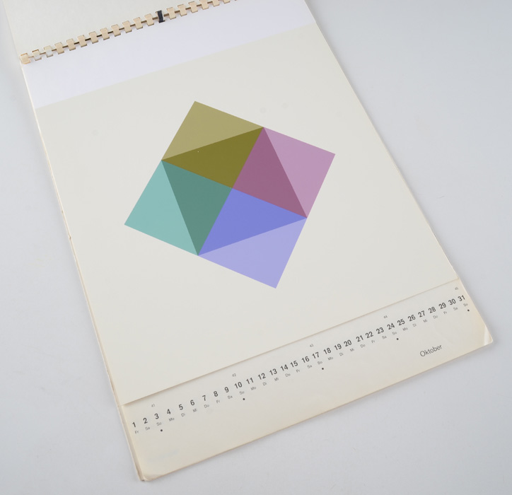 German 1971 Ein Domberger Siebdruck Kalender