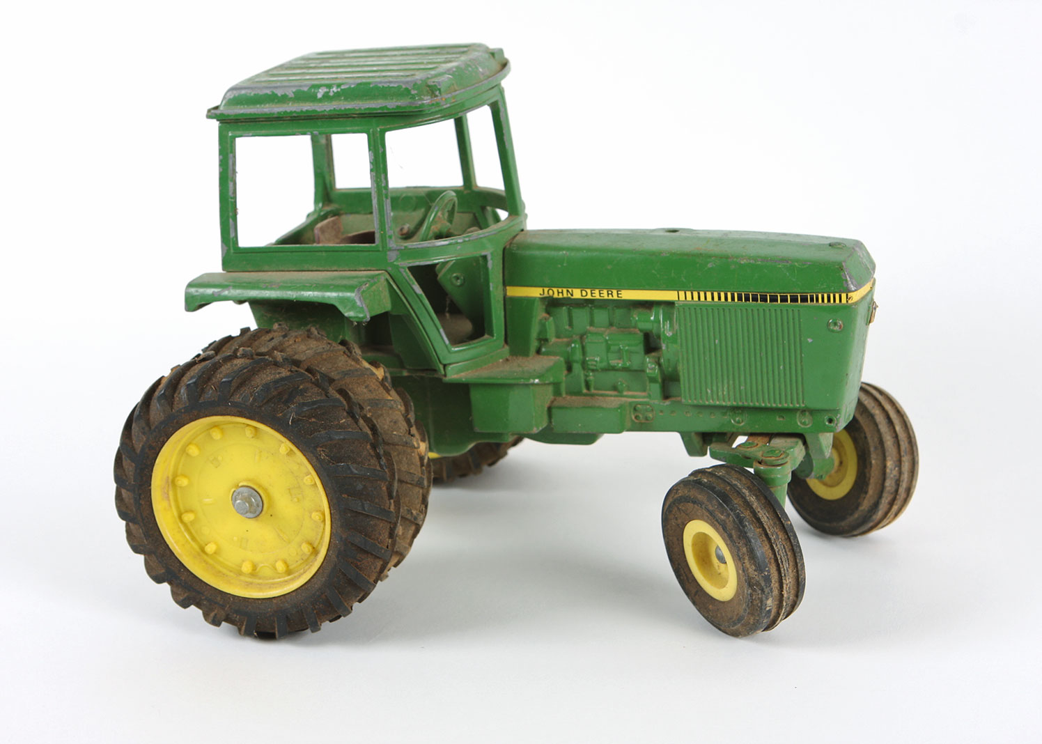Vintage John Deere Die Cast Metal Tractor Toy