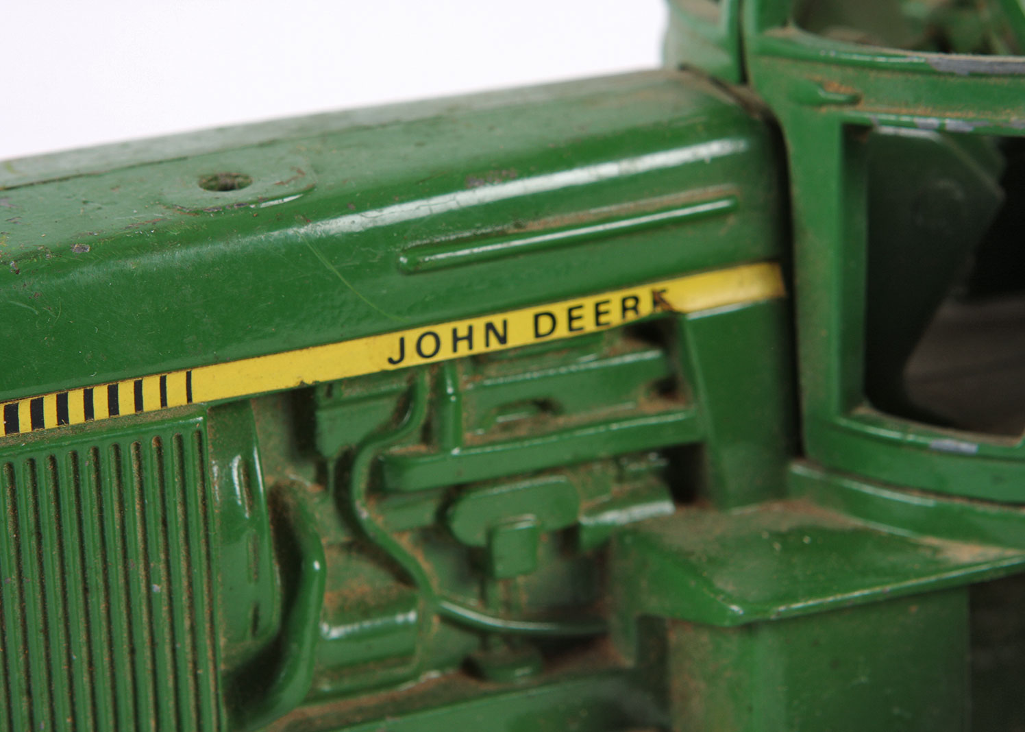 Vintage John Deere Die Cast Metal Tractor Toy