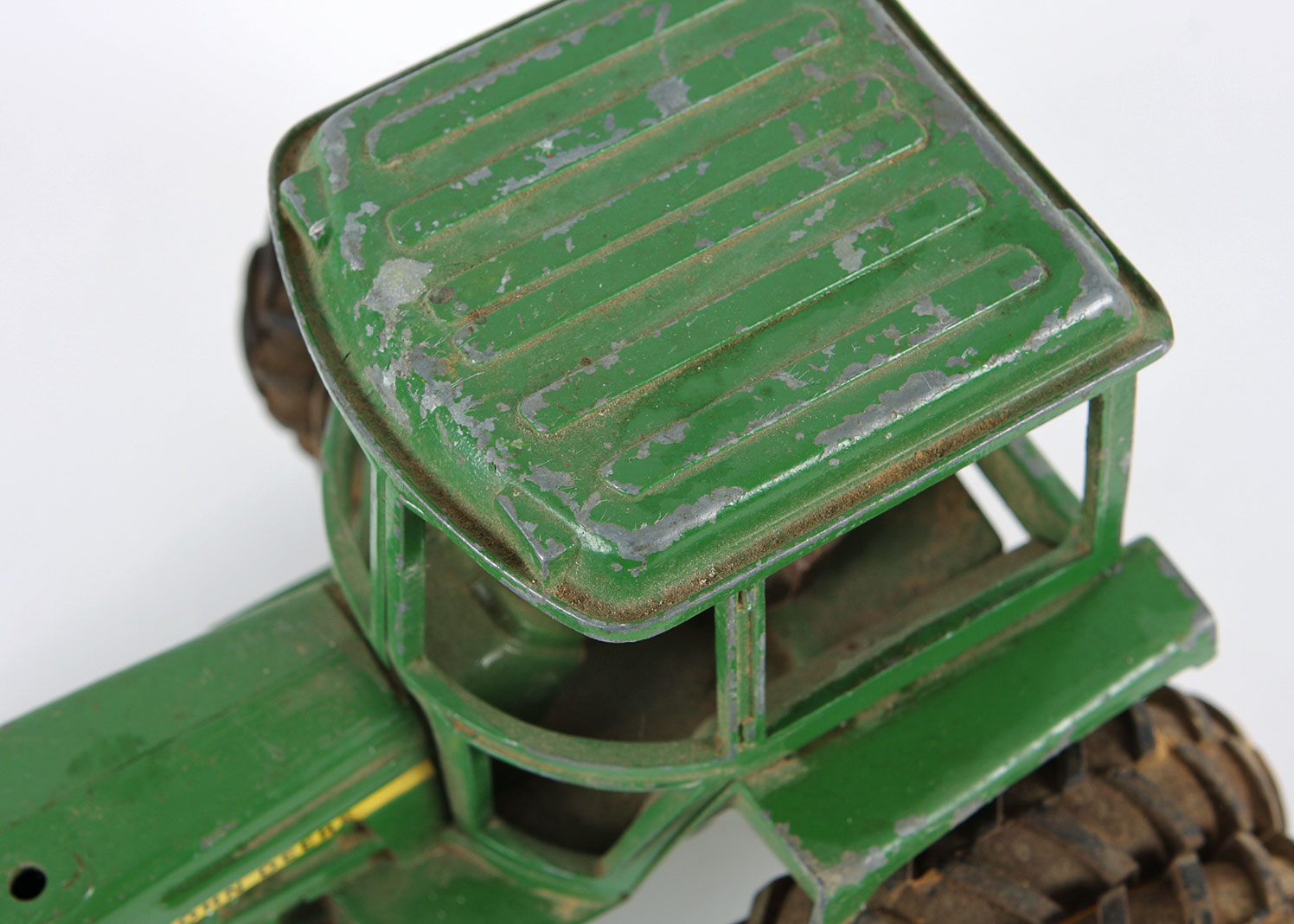 Vintage John Deere Die Cast Metal Tractor Toy