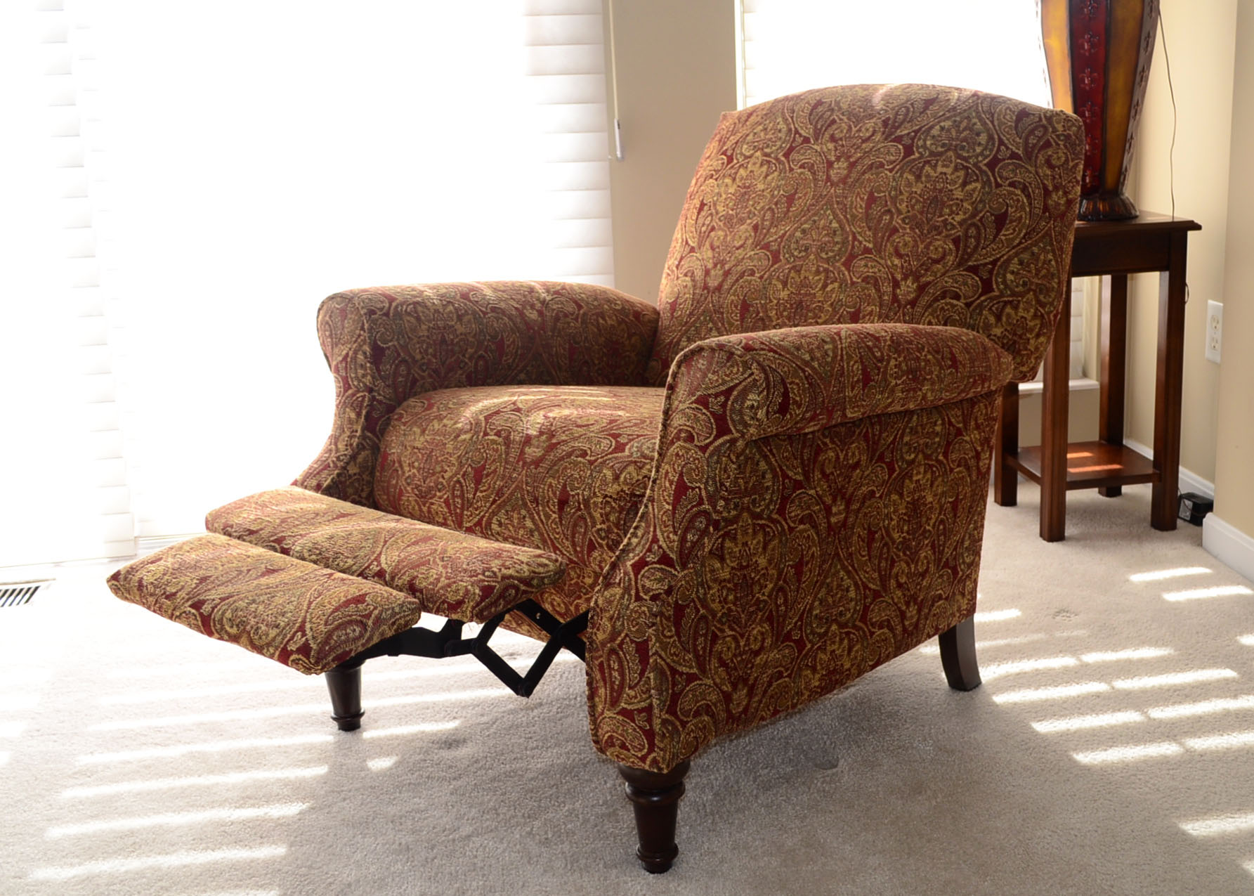 Contemporary Paisley Recliner
