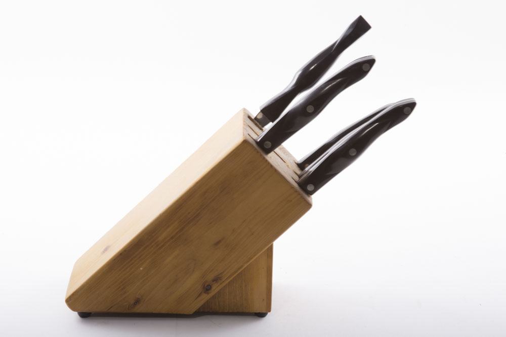 Oster Electric Carving Knife and Cutco Wood Block Knife Set