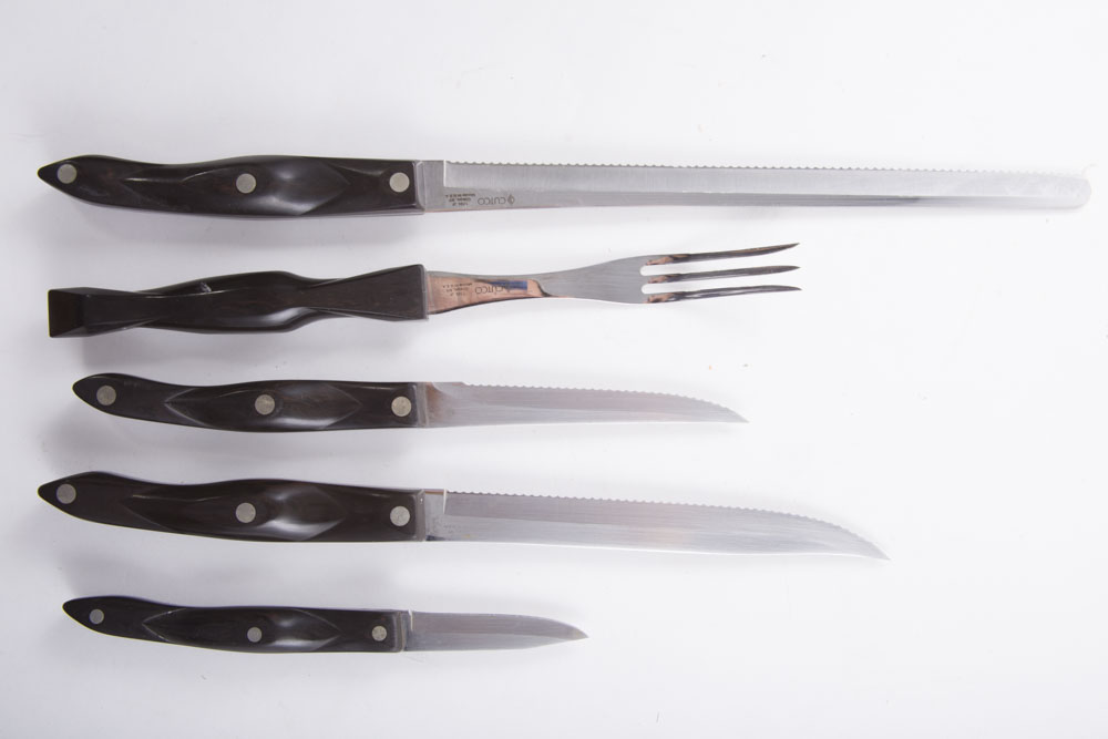 Oster Electric Carving Knife and Cutco Wood Block Knife Set