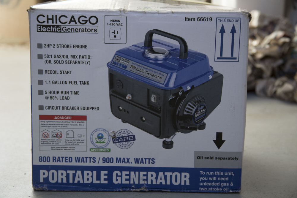 Chicago Electric Portable Generator