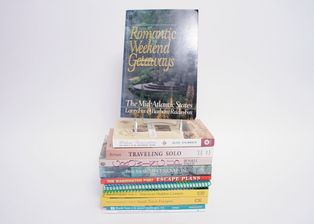Group of Mid-Atlantic Travel Books and Travel Memoirs