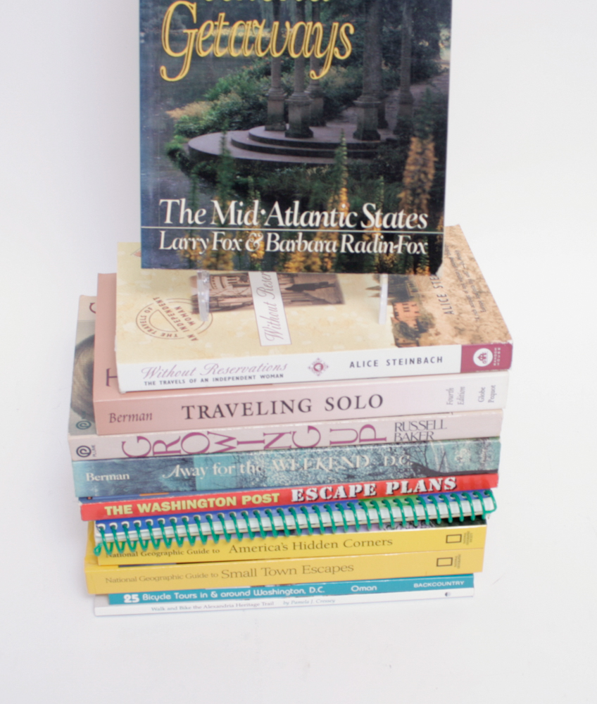 Group of Mid-Atlantic Travel Books and Travel Memoirs