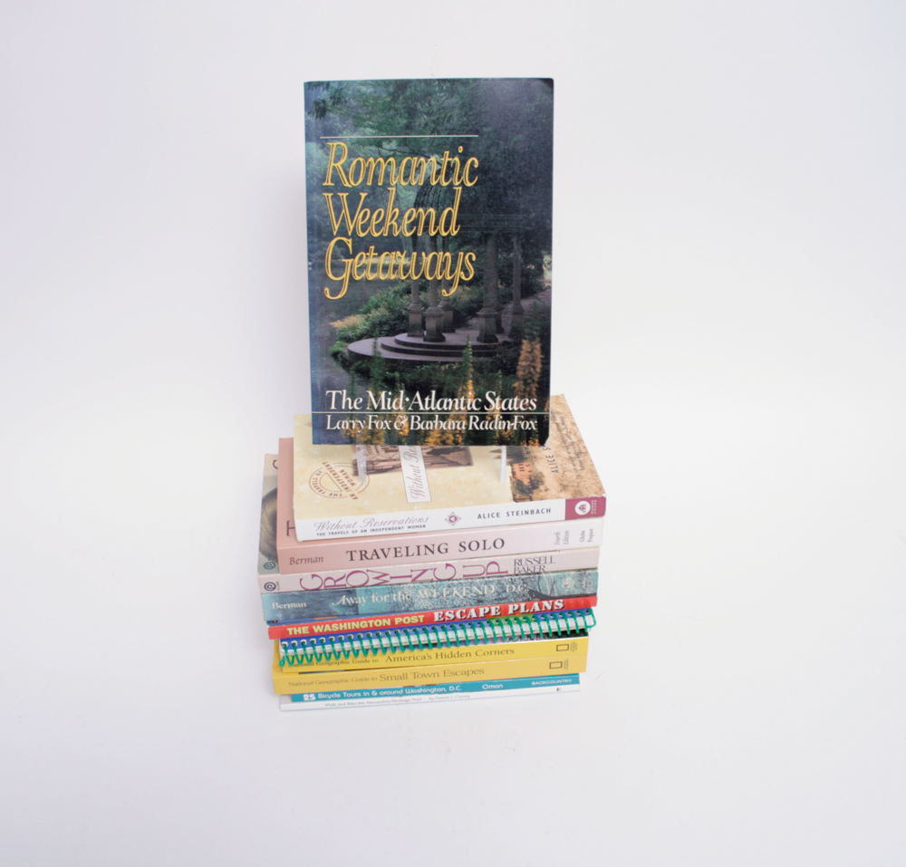 Group of Mid-Atlantic Travel Books and Travel Memoirs