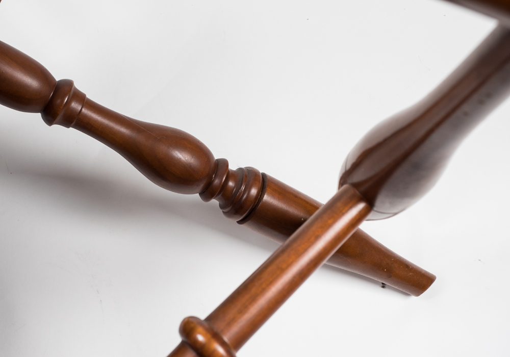 Hand Crafted Robert Treate Hogg Cherry Windsor Style Arm Chairs