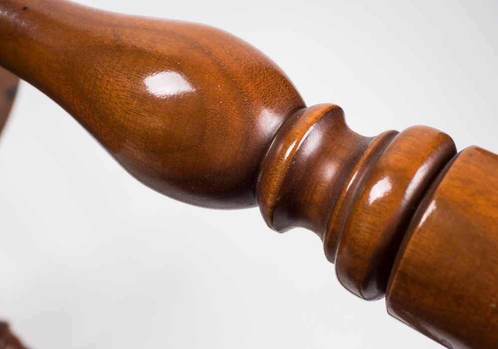 Hand Crafted Robert Treate Hogg Cherry Windsor Style Arm Chairs