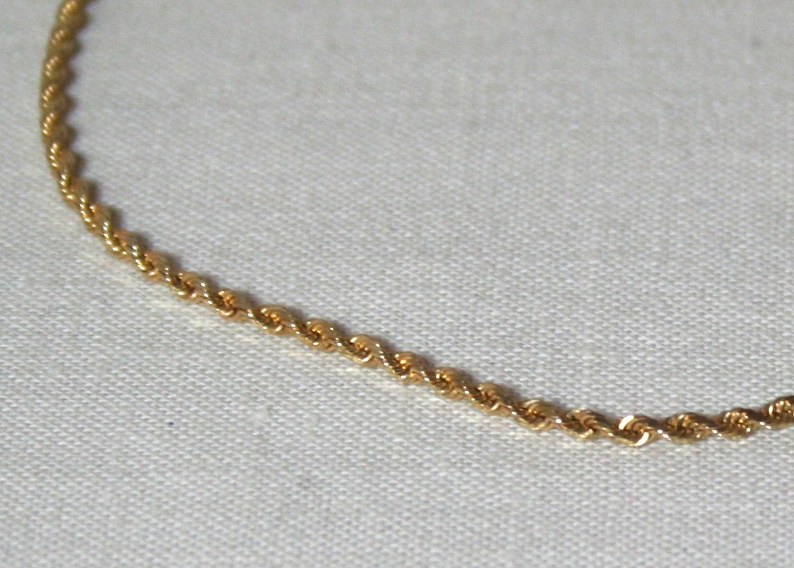 10K Yellow Gold Rope Bracelet