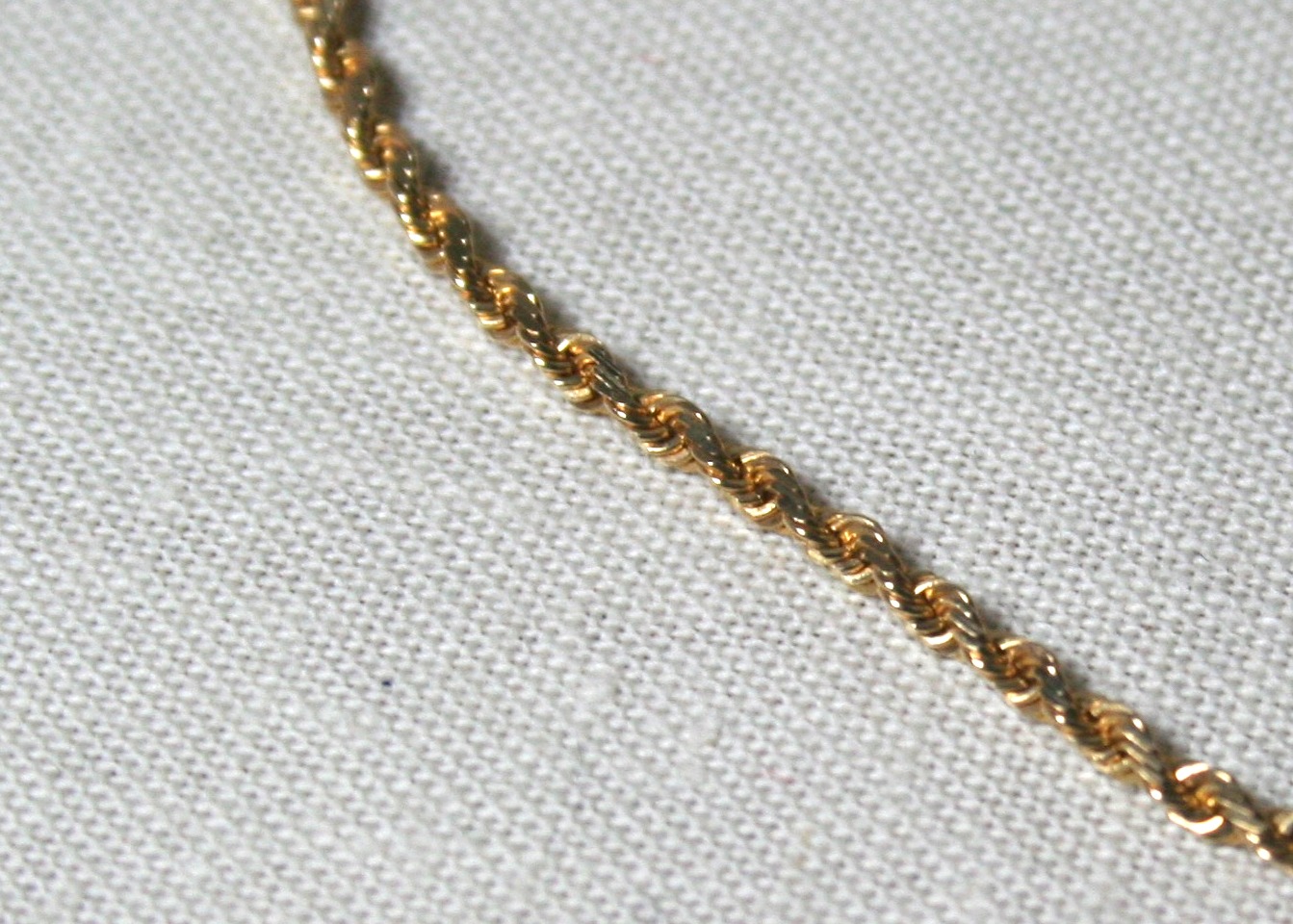 10K Yellow Gold Rope Bracelet