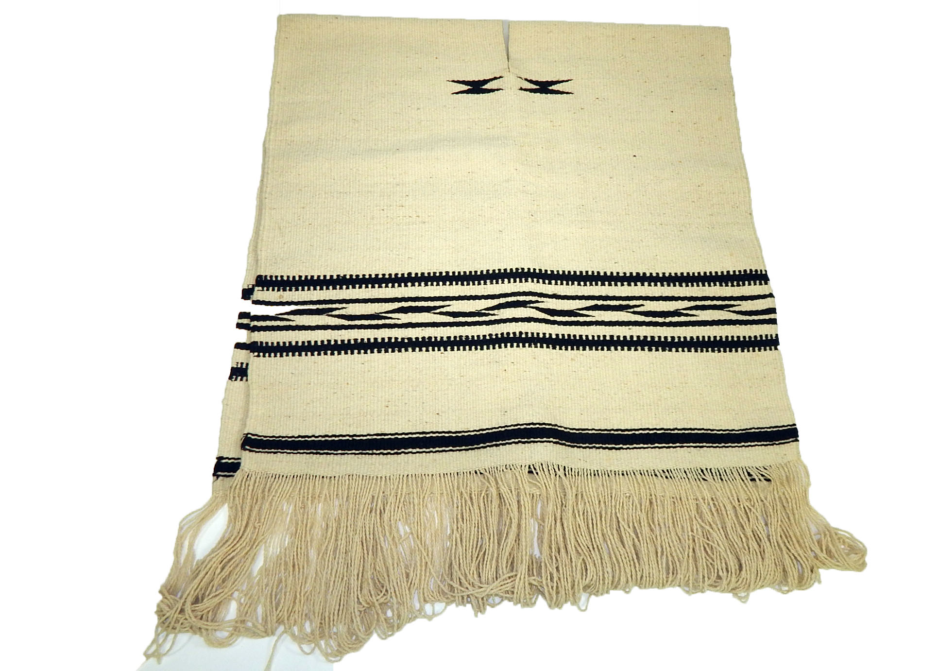 Vintage 1970s Handwoven Southwest American Poncho