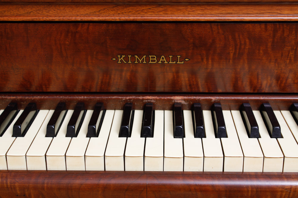 Kimball Console Upright Piano with Bench