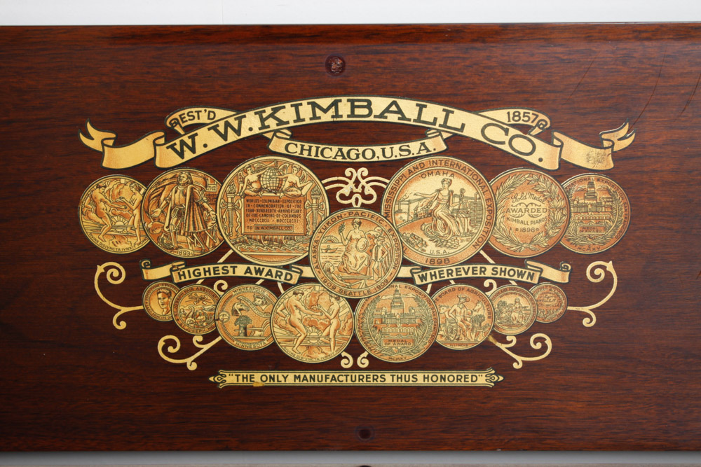 Kimball Console Upright Piano with Bench