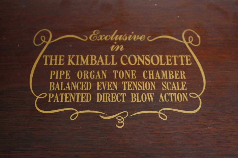 Kimball Console Upright Piano with Bench