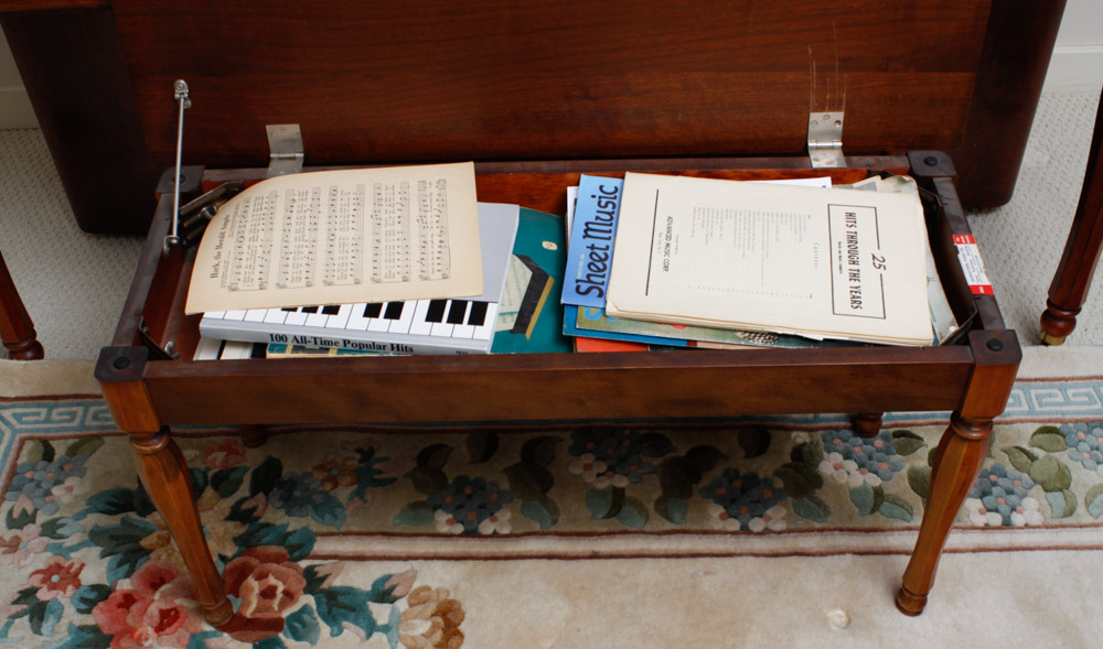 Kimball Console Upright Piano with Bench