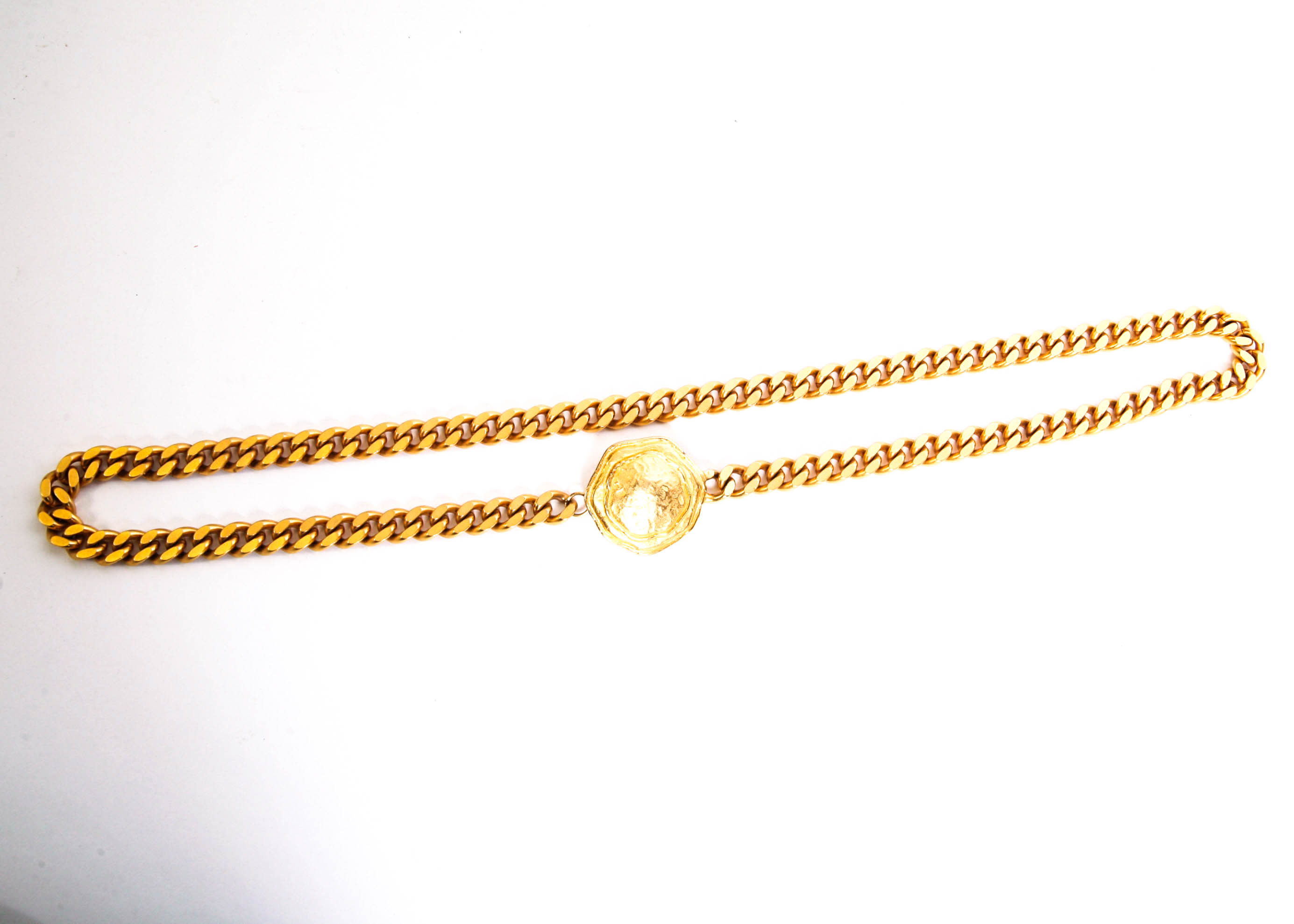 Vintage Gold Tone Chain Link Belt