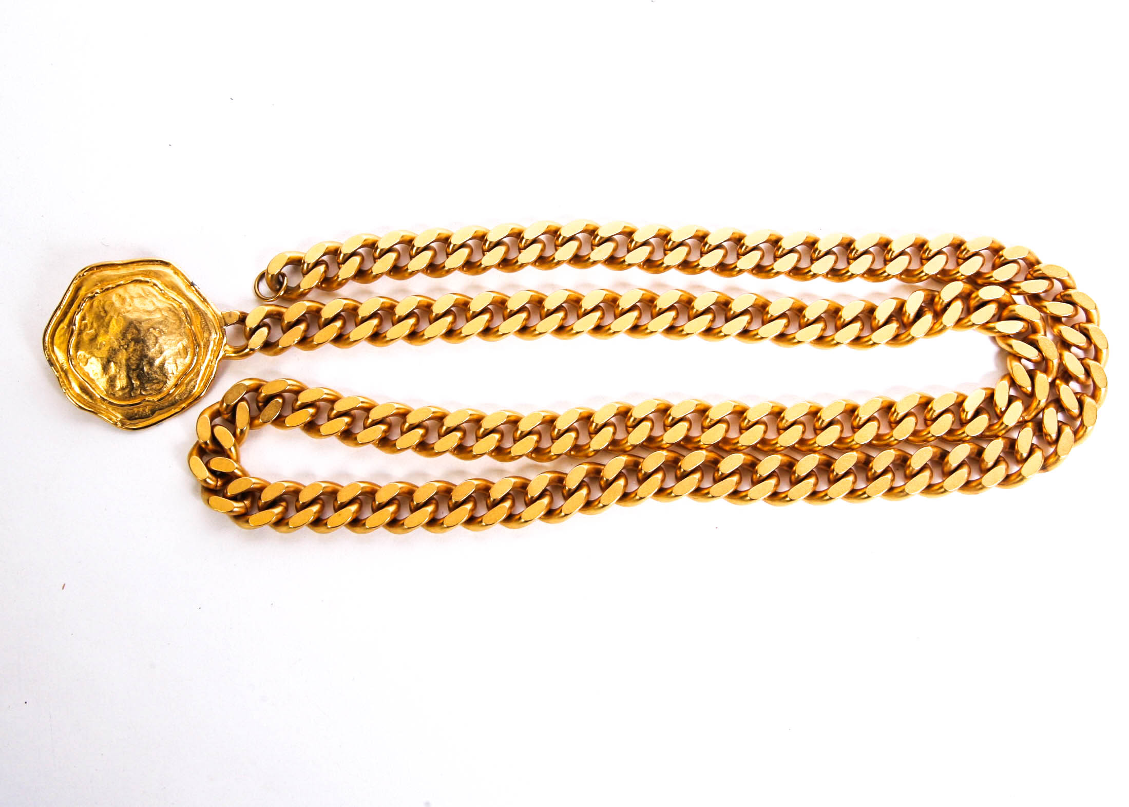 Vintage Gold Tone Chain Link Belt