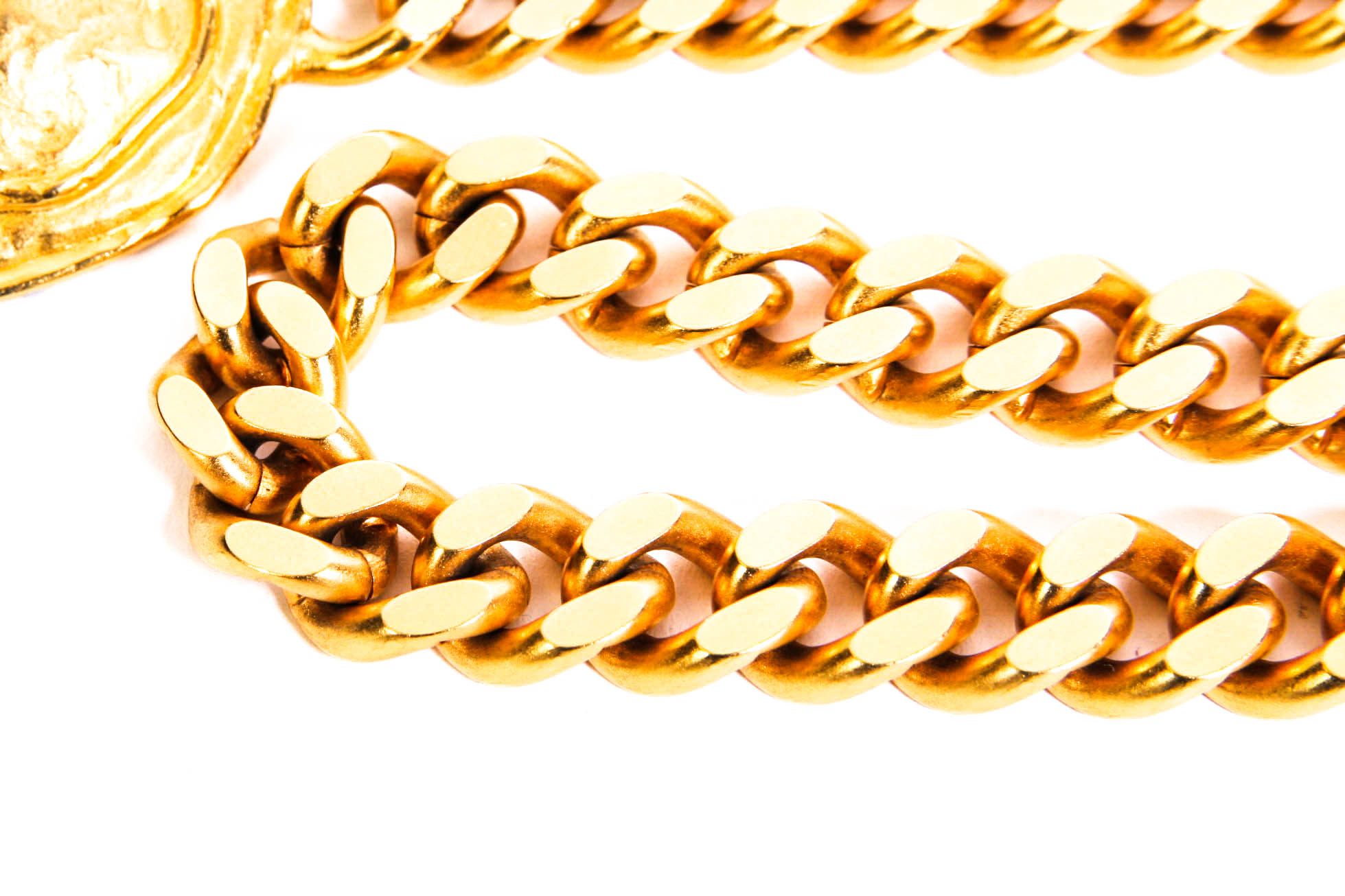 Vintage Gold Tone Chain Link Belt