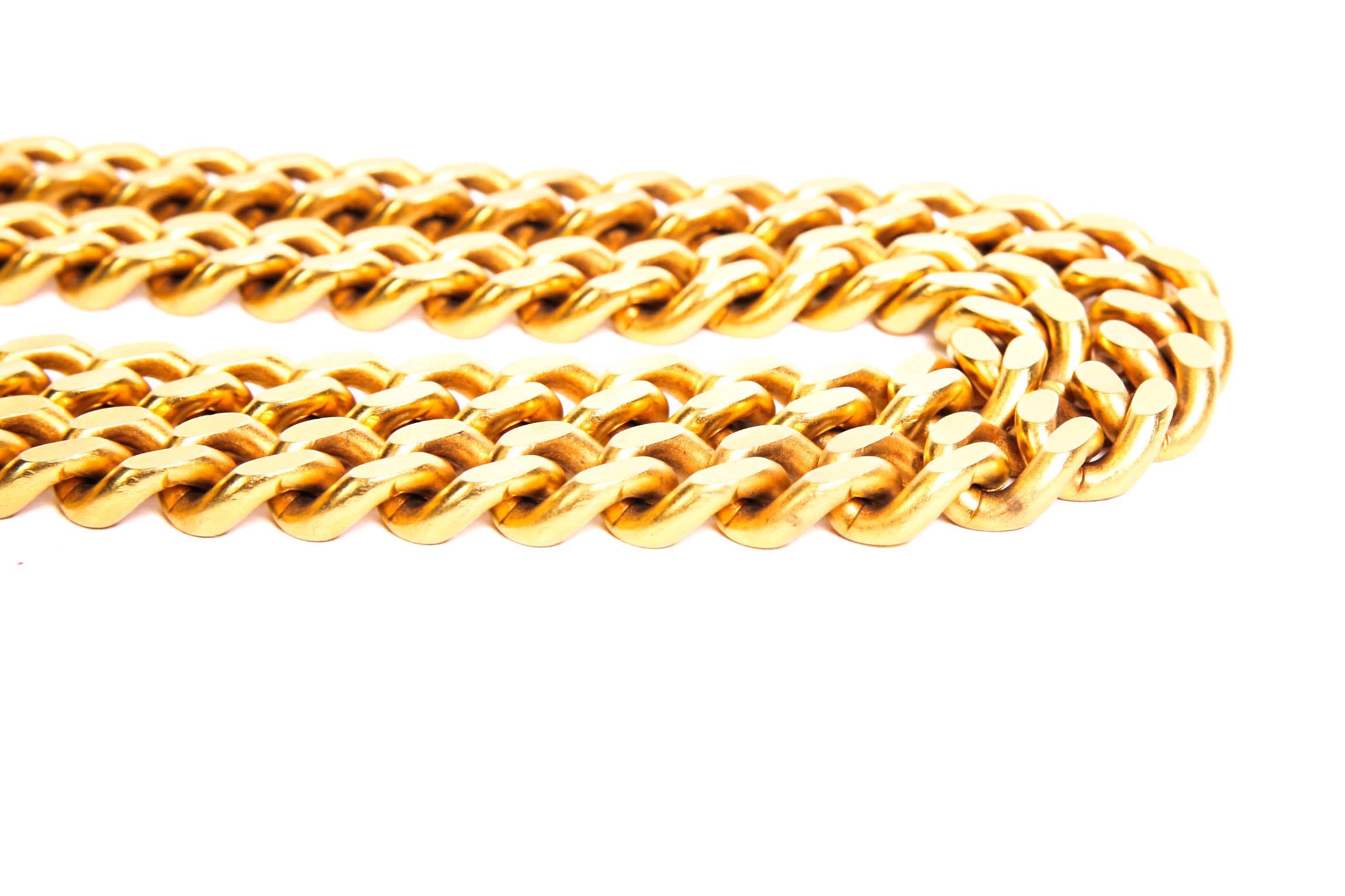 Vintage Gold Tone Chain Link Belt