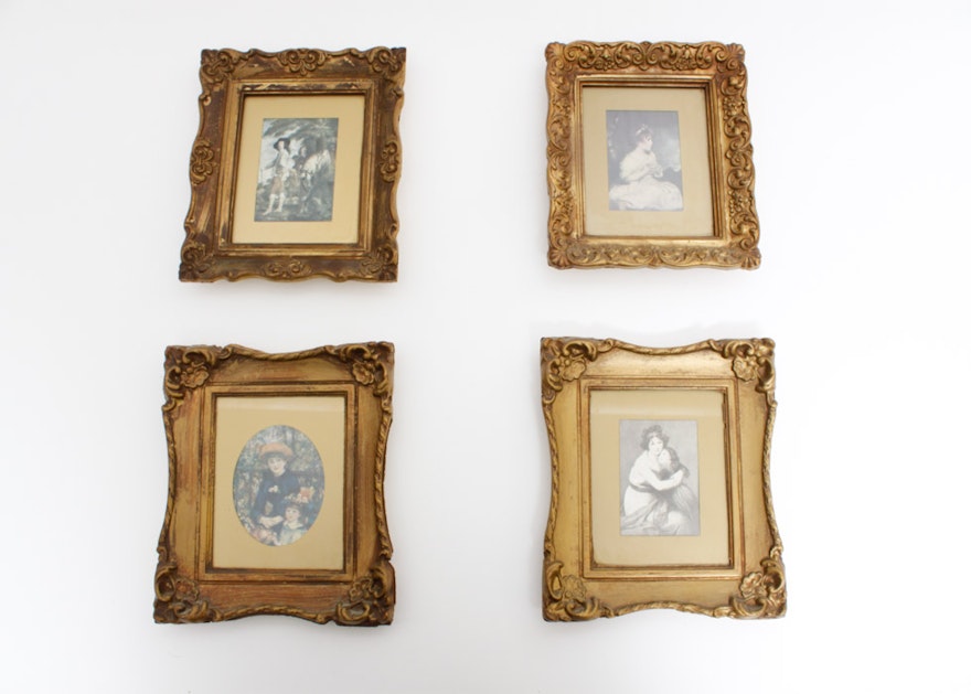 Four Small Framed Prints