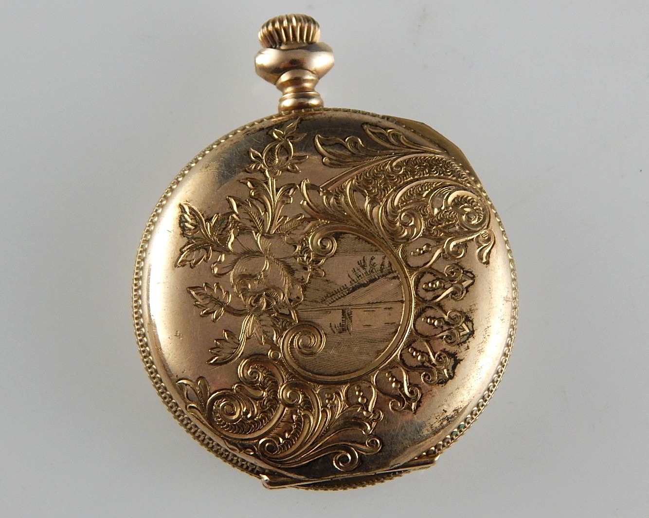 Antique Gold Filled Atlas Pocket Watch - Parts