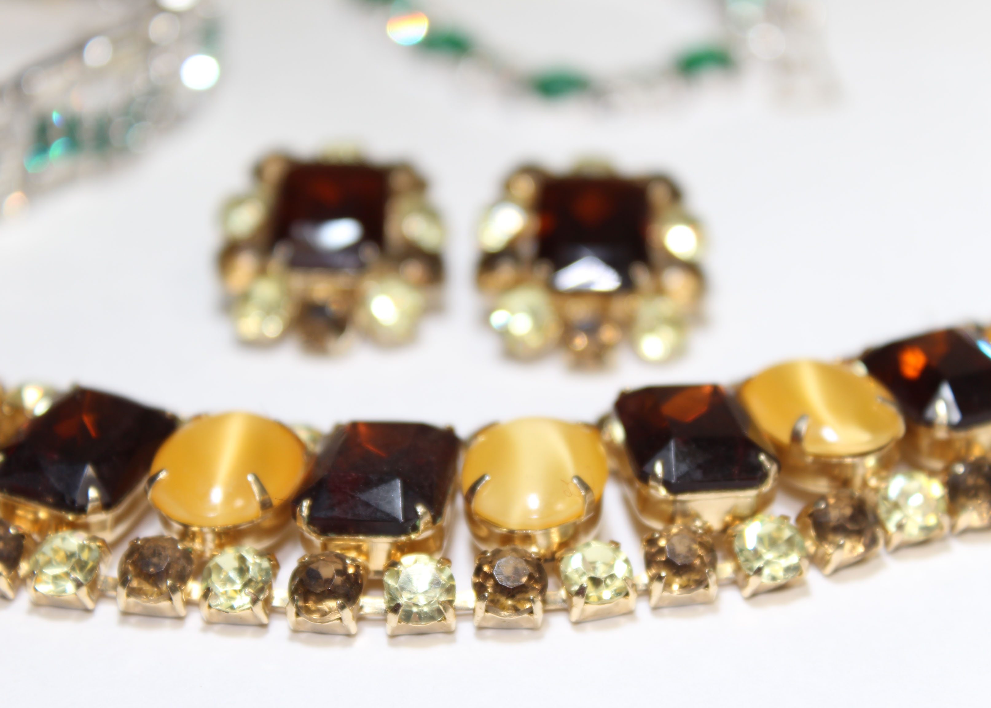 Vintage Collection of Rhinestone Jewelry