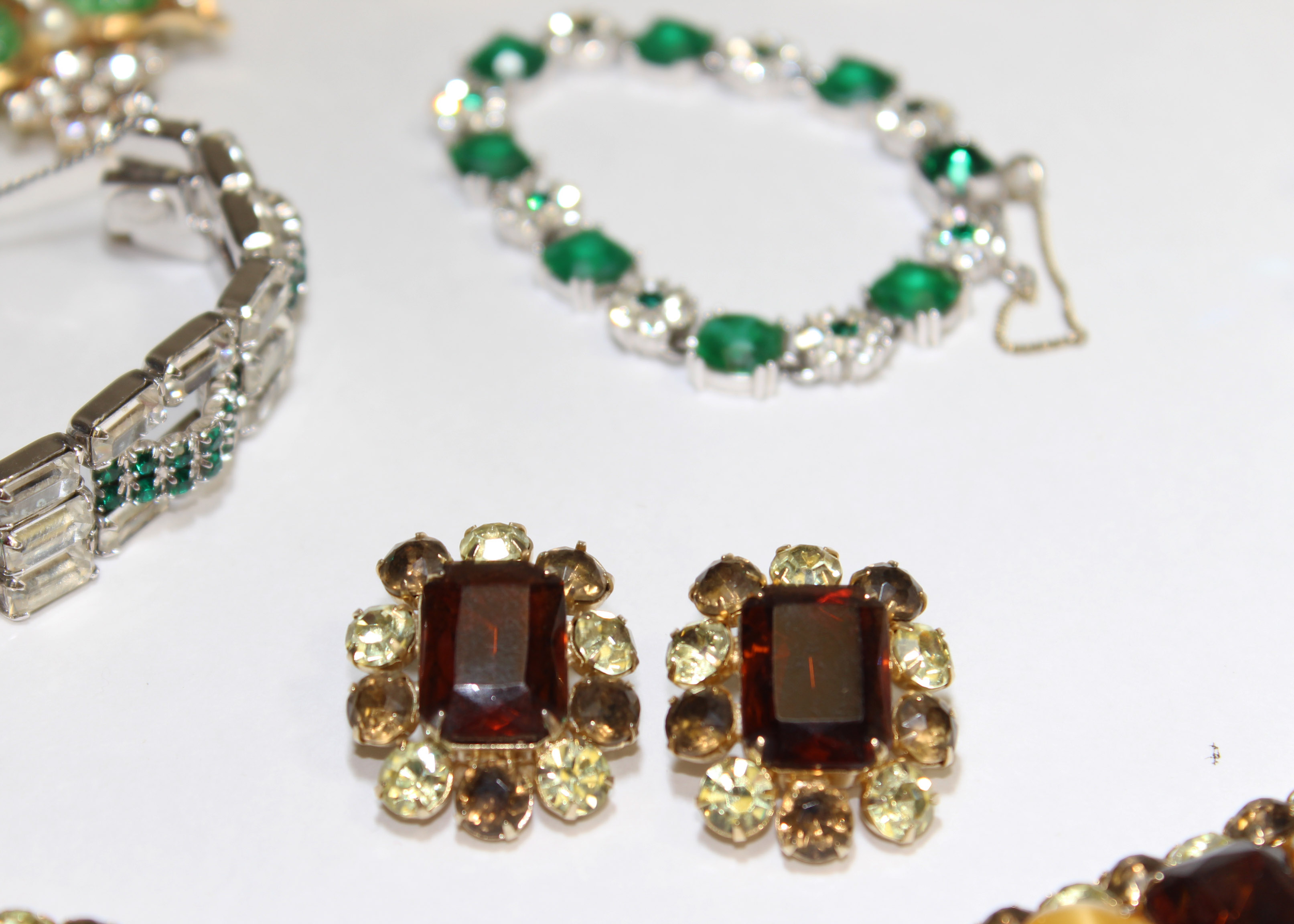 Vintage Collection of Rhinestone Jewelry