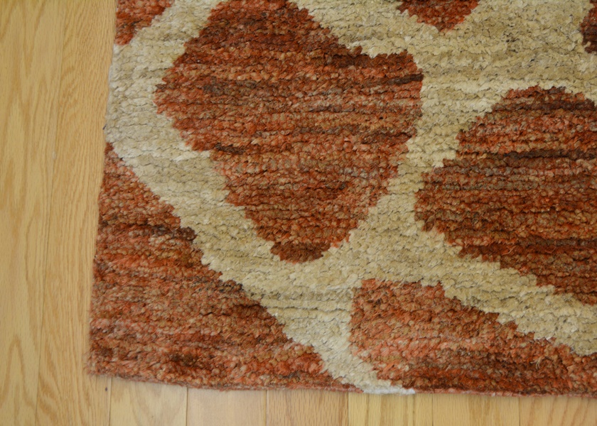 Contemporary Persian Giraffe Design Jute Woven Area Rug