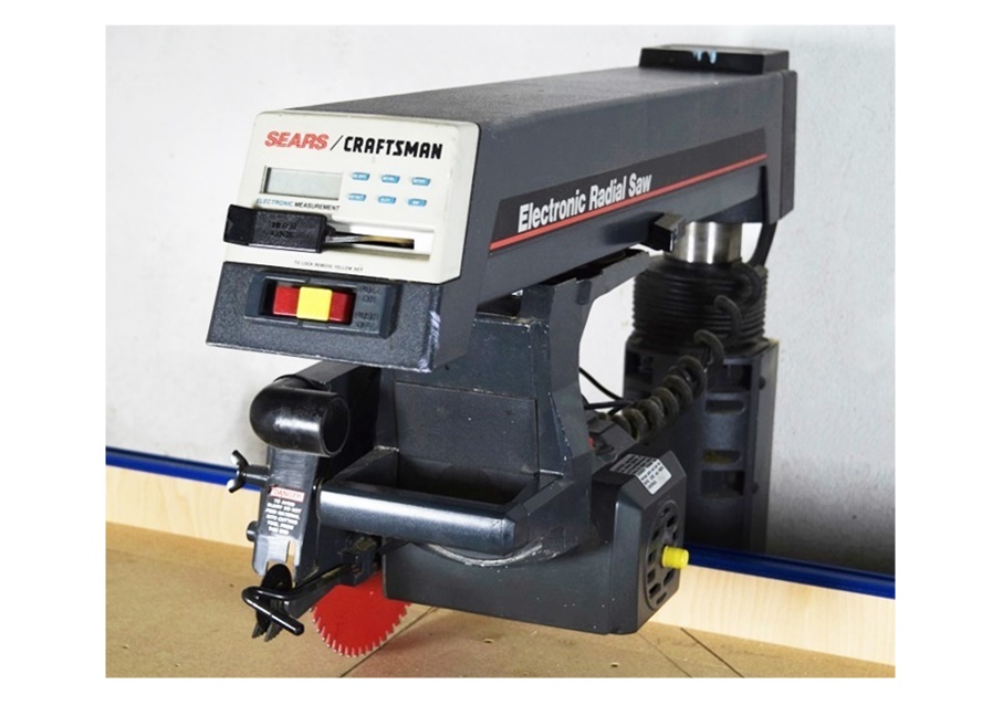 Radial Arm Saw with 10" Blade and Cabinet