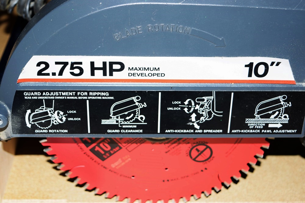 Radial Arm Saw with 10" Blade and Cabinet