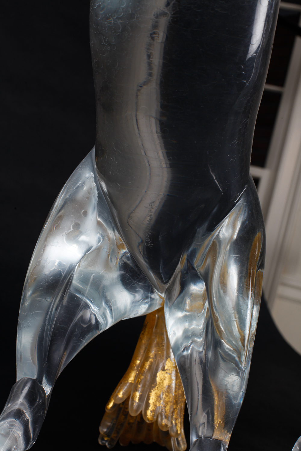 Pair of Large Alessandro Barbaro Murano Crystal Horses