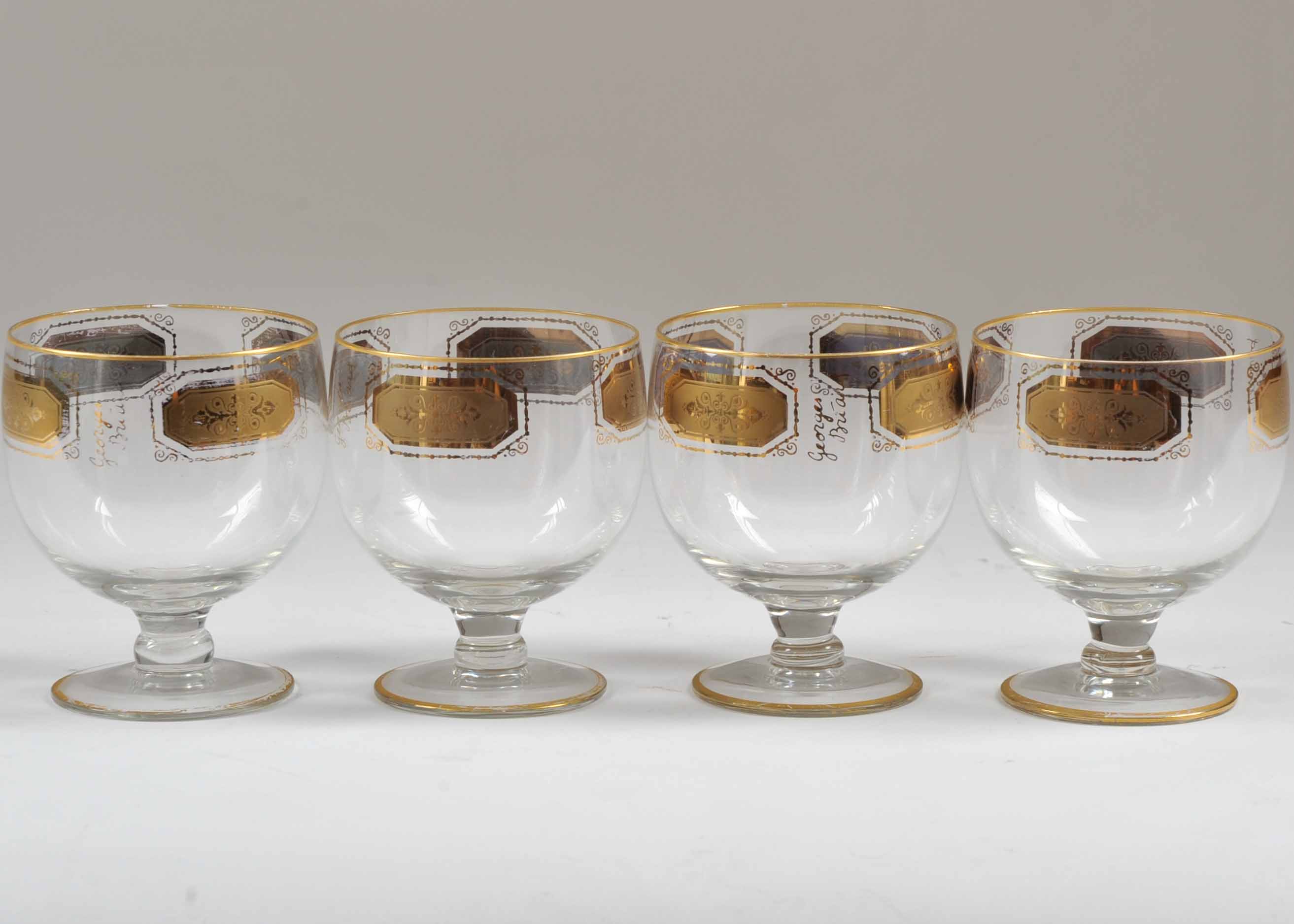 Vintage Georges Briard Brandy Glasses