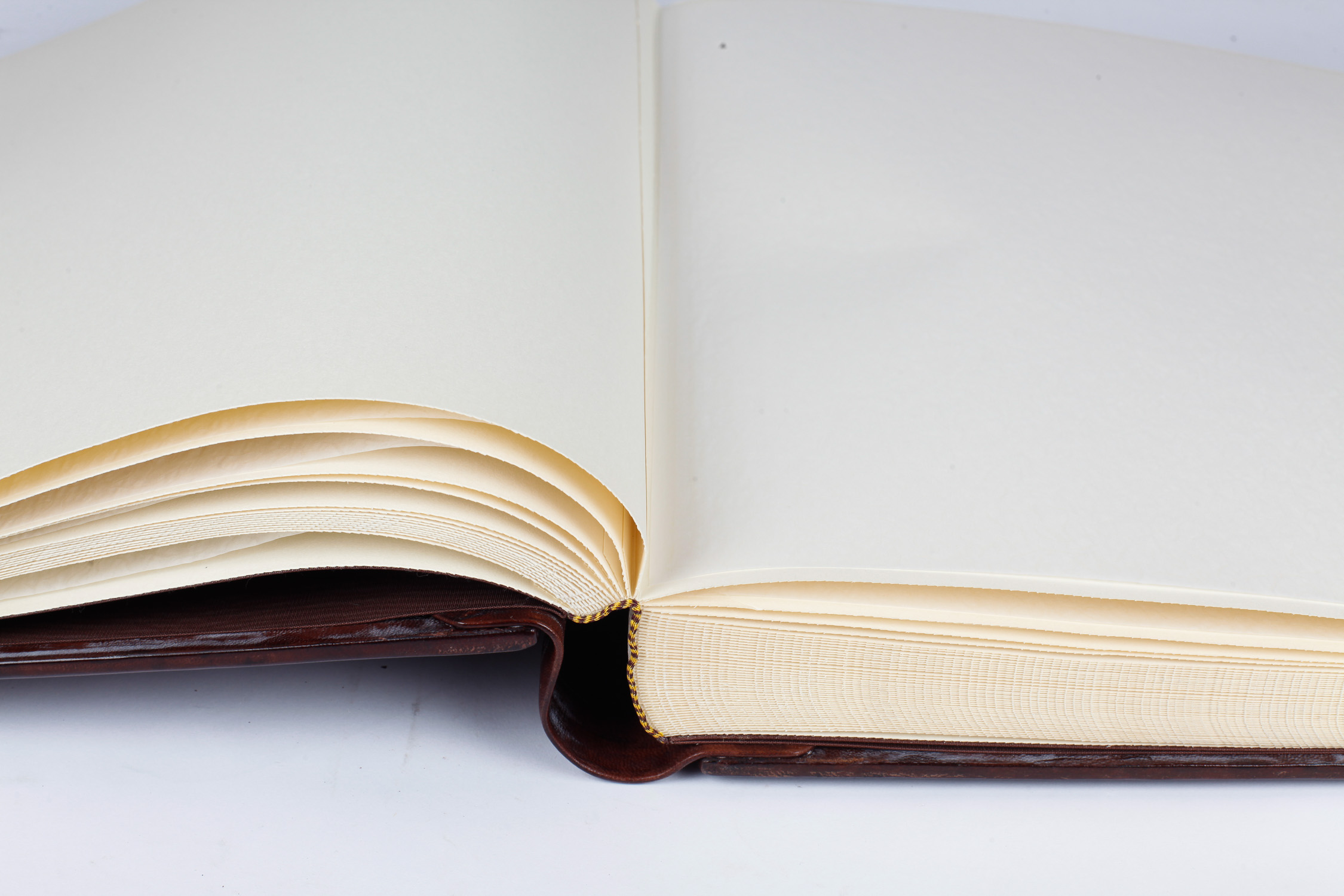 Large Hand-Bound Tooled Leather Book