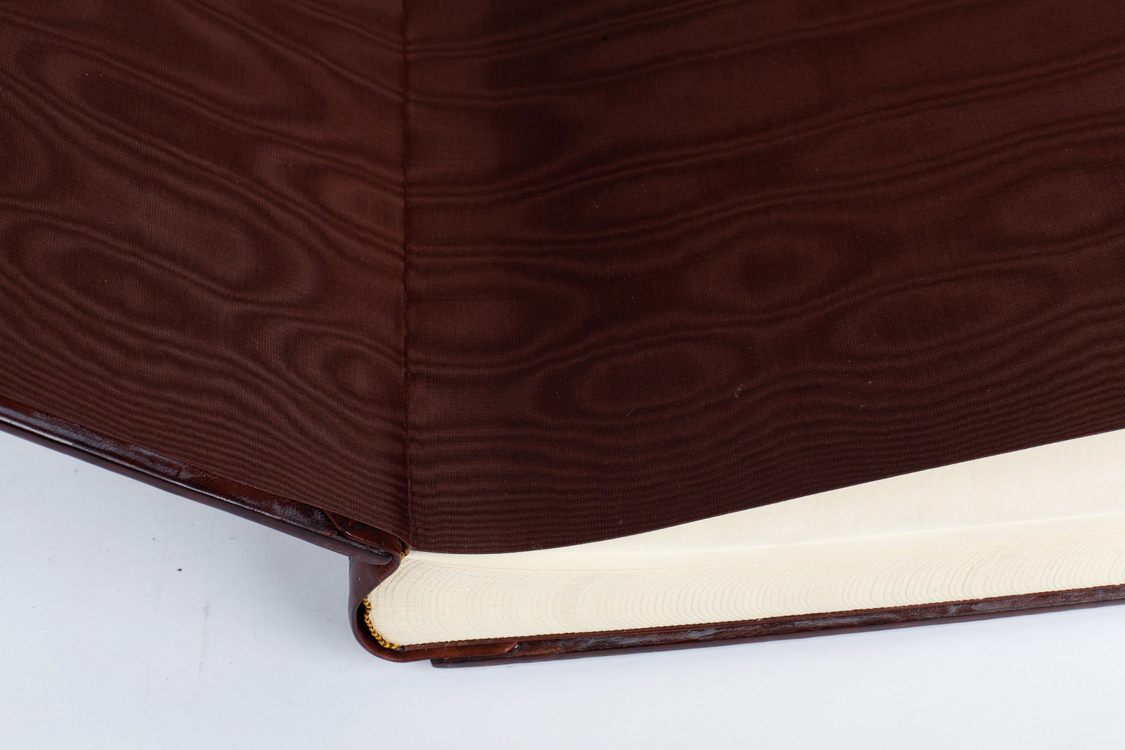 Large Hand-Bound Tooled Leather Book