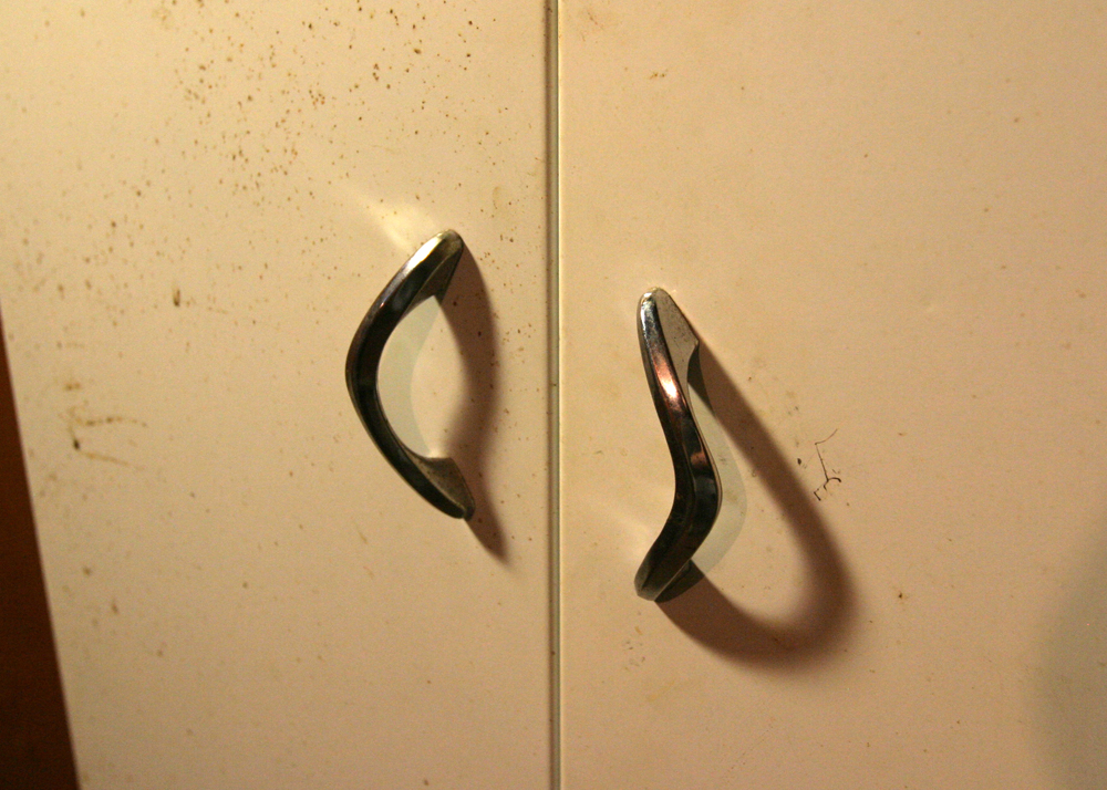 White Metal Storage Cabinet