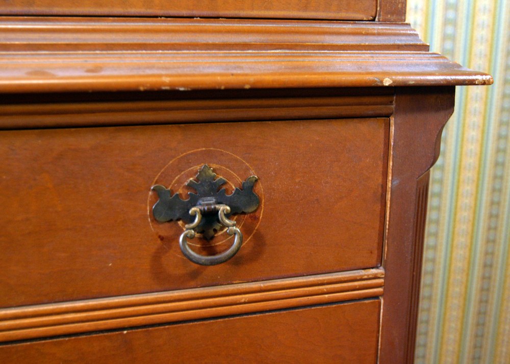 Maple Highboy Chest of Drawers
