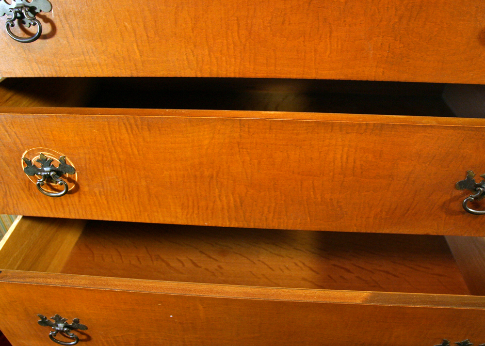 Maple Highboy Chest of Drawers