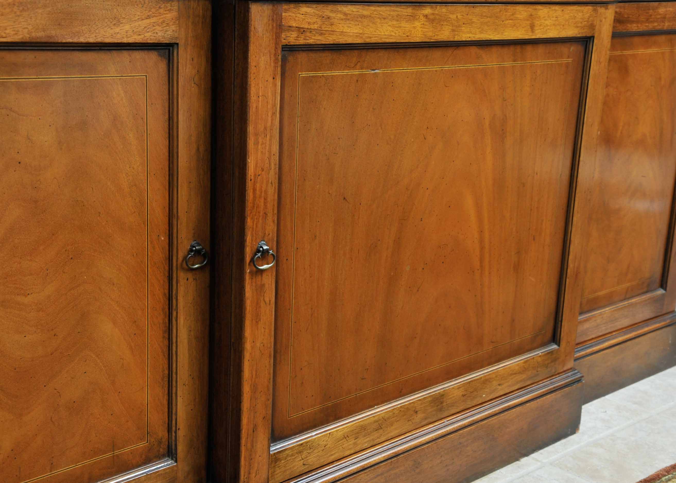 Baker Furniture George III Style Breakfront China Cabinet