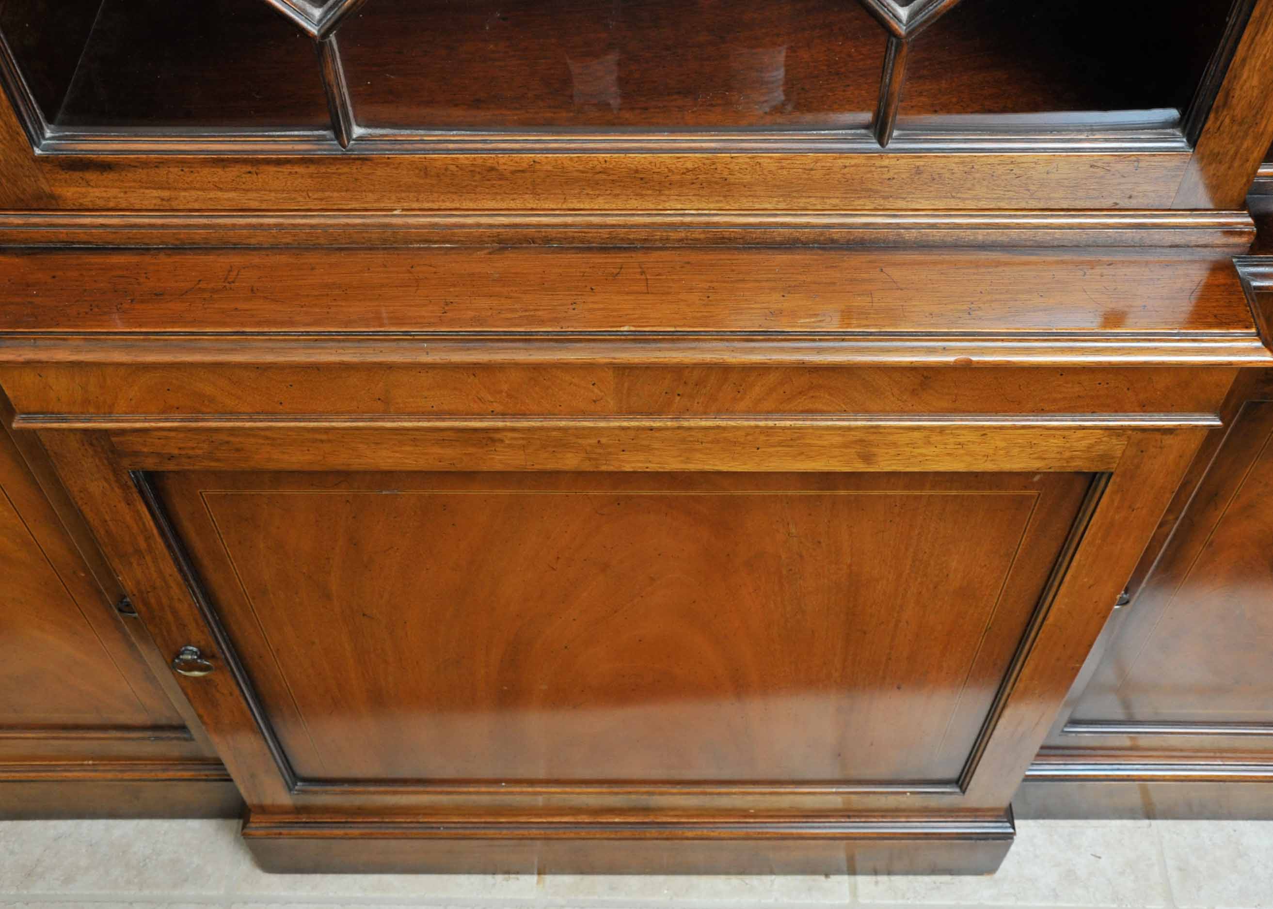 Baker Furniture George III Style Breakfront China Cabinet