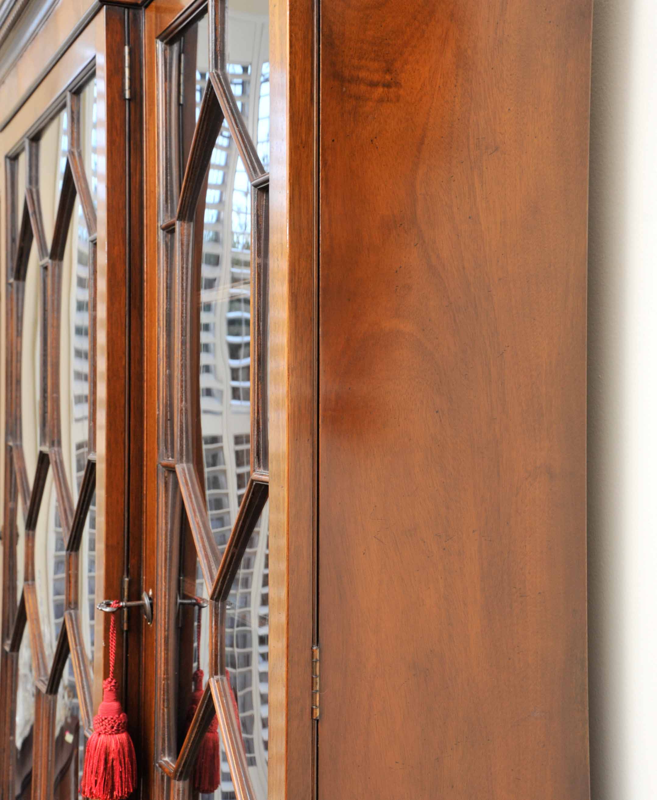 Baker Furniture George III Style Breakfront China Cabinet