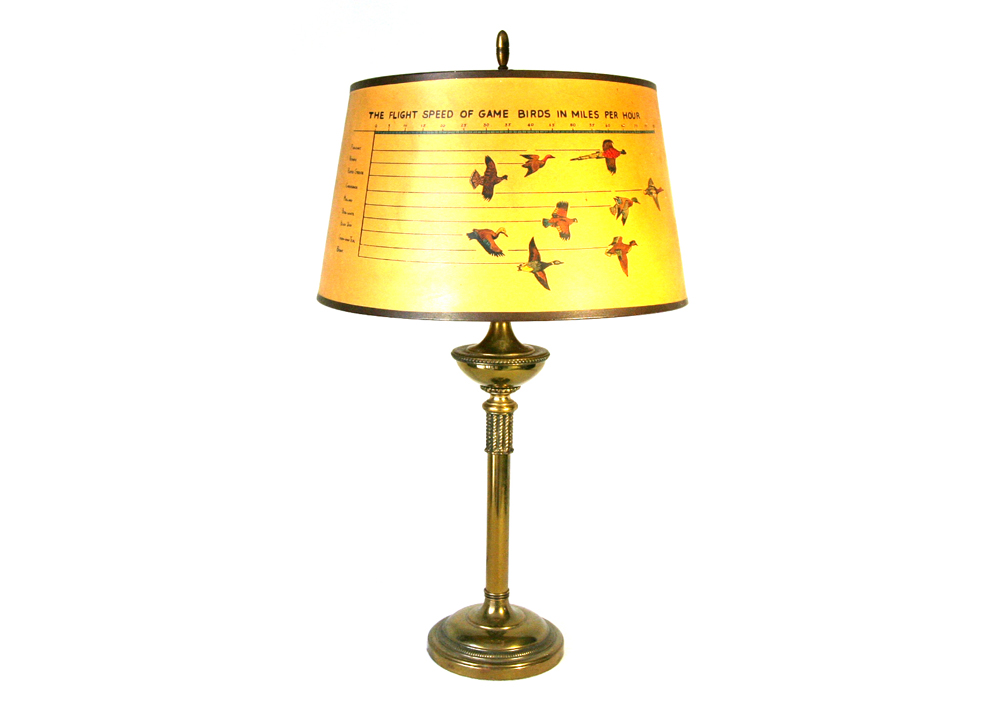 Vintage Game Birds Lamp