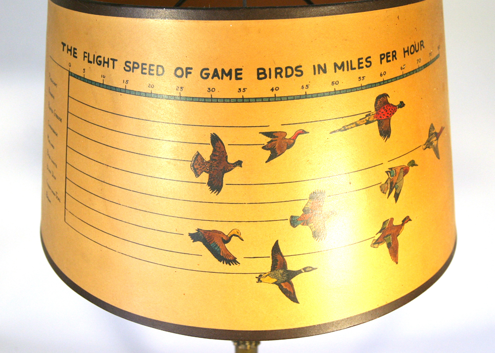 Vintage Game Birds Lamp