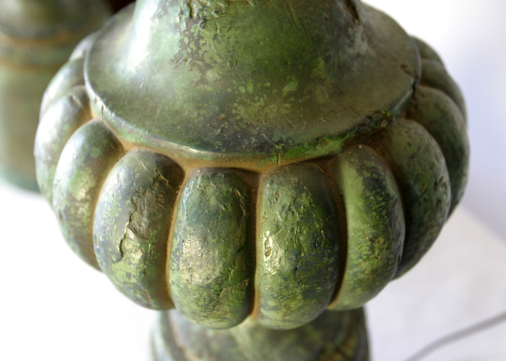 Pair of Reeded Table Lamps