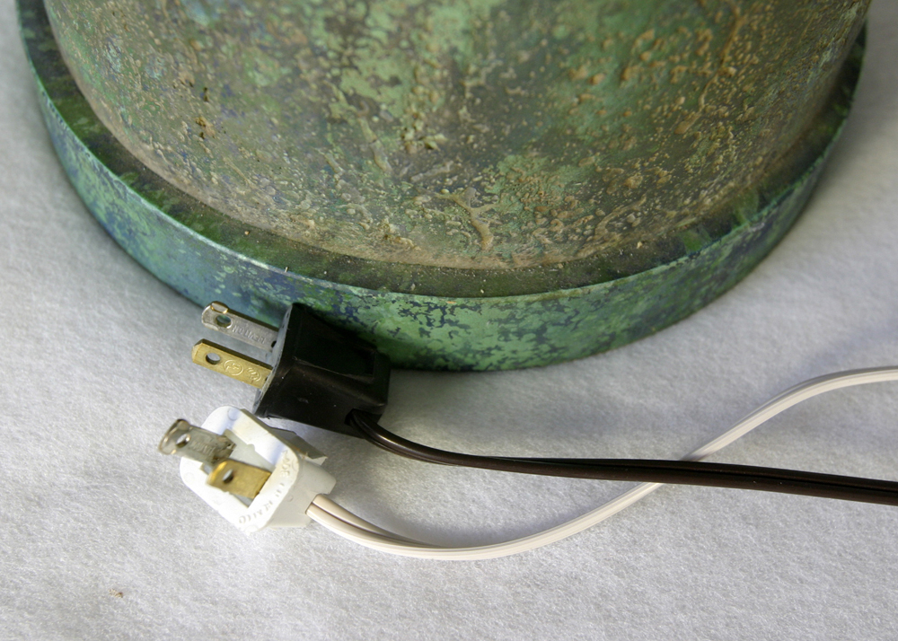 Pair of Reeded Table Lamps