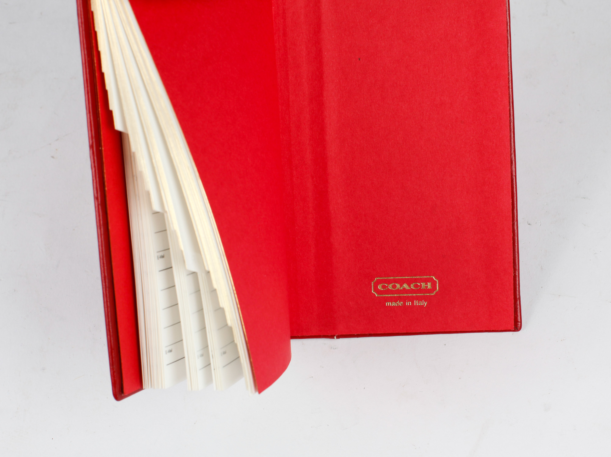 Coach Leather Address Book